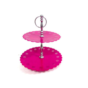2 tier Cake  Stand Pink Wedding 10"X12", Party Wedding Cup cake stand Diwali