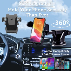 In Car Suction Phone Holder Windshield Dashboard Mount Universal 360 Rotatable - Picture 1 of 12