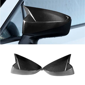 For Toyota GT86 SUBARU BRZ 12-19 Real Carbon Fiber OX Horn Rearview Mirror Cover - Picture 1 of 13