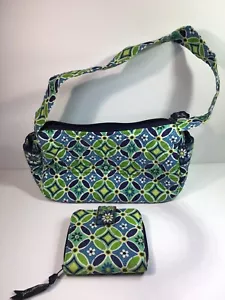 Borsetta piccola trapuntata Vera Bradley Daisy Daisy con portafoglio abbinato - Foto 1 di 23