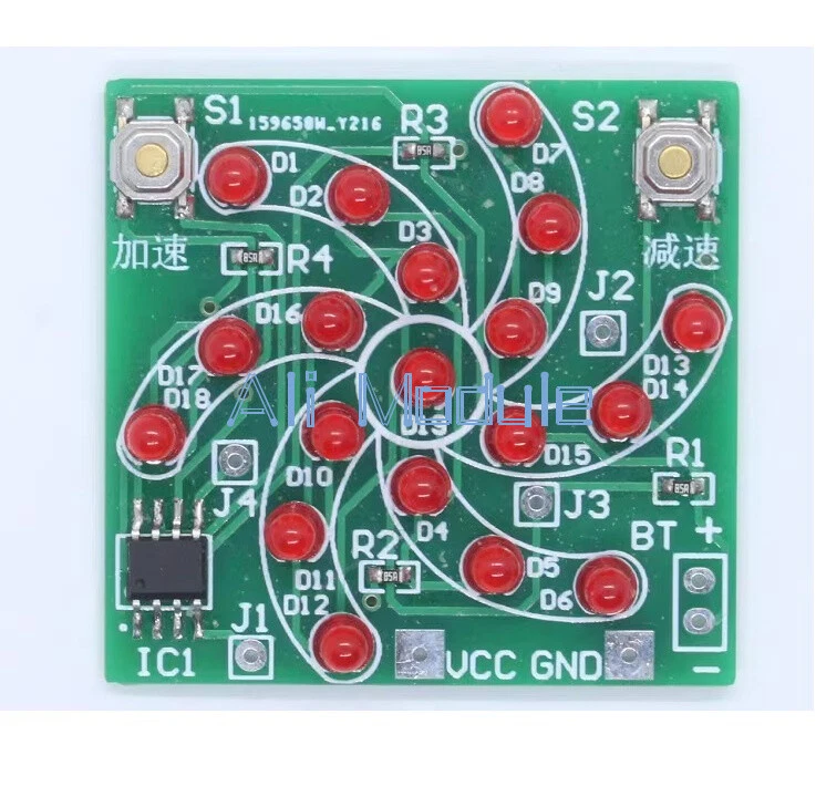 DIY DC 5V Electronic Windmill Funny DIY PCB Board and Part Kit for Practice