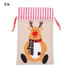 Man Snowma Christmas Gift Bags Drawstring Sacks Jewelry Packaging Candy Pouch