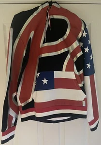 🇺🇸Nuova con etichette Polo Ralph Lauren Big Bubble 2 Felpa con cappuccio Bandiera RWB Taglia M $228 - Foto 1 di 9