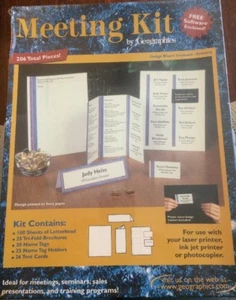 Geographics Meeting Supplies Kit. Laser, Ink Jet or Photocopier 206 Pieces NEW - Picture 1 of 10