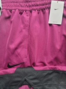 Mens Nike Embroidered Shorts NEW Burgundy Size Small - Picture 1 of 1