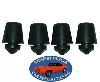 Door Jamb Pillar Rubber Stop Bumpers 65-91 GMC Pickup Truck Side C/K 4pcs F - Image 1 of 4