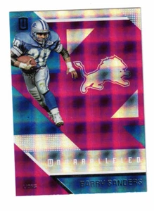 BARRY SANDERS "PURPLE UNPARALLELED PANINI 2016 DETROIT LIONS # 98 - Picture 1 of 2