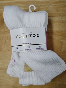 Calcetines redondos punta dorada para mujer, calcetines UltraTech para mujer, 4772 3 pares. Blanco - Imagen 1 de 2