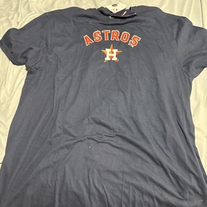 NWT Mens Fanatics 2xl MLB Houston Astros Navy Tshirt - Picture 1 of 3