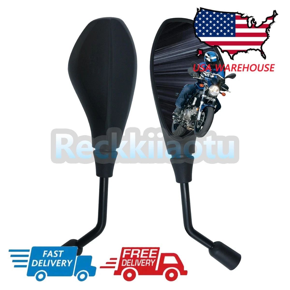 Espejo Para BMW R 1200 C 850 R1200 R800 Crom Izquierdo + Derecho