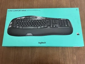 Logitech K350, 920-008236 Comfort Wave Wireless Keyboard, Black New - Picture 1 of 4