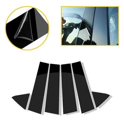 Cubierta de moldura de ventana de puerta postes de pilar negro brillante para Dodge Charger 2006-2010 EE. UU. Foto 1 de 4