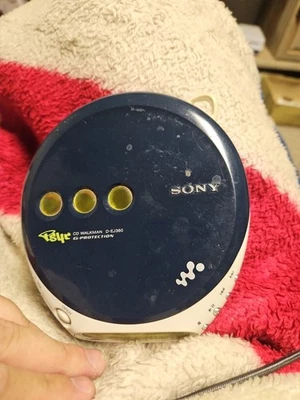 Reproductor de CD Sony Walkman D-EJ360 PSYC vintage azul/blanco Foto 1 de 3