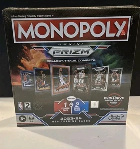 Monopoly PANINI PRIZM NBA Trading Card Edition Board Game- 2nd edition W/cards - Picture 1 of 5