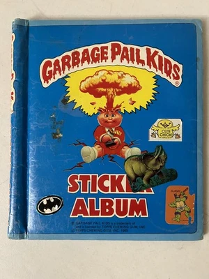 Vintage 1985 Garbage Pail Kids Sticker Album Used w/ Random Stickers Throughout - Image 1 of 4