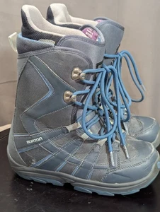 Botas de Snowboard Burton Talla 8 Mujer Azul Moto Usadas Muy Poco - Imagen 1 de 9