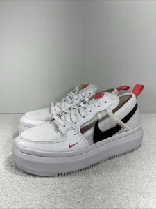 Nike Women’s Court Vision SZ 7 ALTA TXT AF1 CW6536-103 White Coral Pink Low Top - Picture 1 of 12
