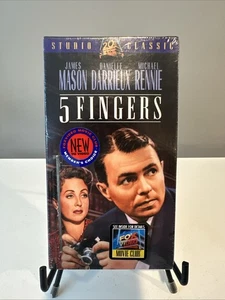 "5 Fingers" (1952) Sealed And New Noir/Thriller VHS 1994 Release - Imagen 1 de 3
