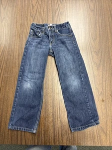 Levi's 505 Jeans Boys 6 Reg Blue Denim Regular Fit Straight Leg Adjustable Waist - Picture 1 of 8