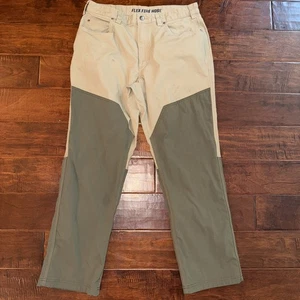 Duluth Trading Co Flex Fire Hose Men’s 36x32 Canvas Work Hunt Farm Khaki Green - Picture 1 of 7