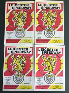 Leicester Lions speedway programmes(x4) 23/5/78,20/6/78,18/7/78,12/9/78 - Picture 1 of 2