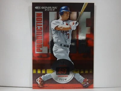 2002 Donruss Production Line /613 JD Drew #PL-30 - Image 1 of 2