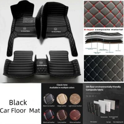 For Chevrolet Silverado Series Anti-slip Custom Car Floor Mats Cargo Liners Rugs - Image 1 of 4