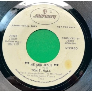 Tom T Hall Me and Jesus / Coot Marseilles Blues 45 Country Promo Mercury 73278 - Picture 1 of 6