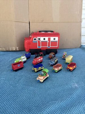 Chuggington Die Cast Lot Of 13 Cars & Carrying Case - Image 1 of 4
