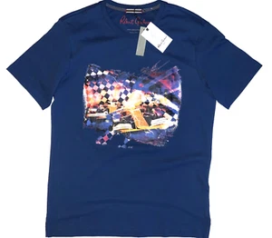 Robert Graham Racing Formula 1 Indy Car Blue Men’s T-Shirt Size Small $98 NWT - Picture 1 of 5