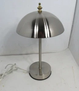 Stainless Steel Look Table Lamp Style Touch Control 12" 3 Way Brightness Level - Picture 1 of 5