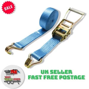 12M Ratchet Strap 5000kg 5T Strap & Hook MP61212 Heavy Duty HGV Commercial 50mm - Picture 1 of 1