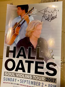 Hall & Oates Signed Concert Poster Monterey 2007 Golden State Theatre RARE - Picture 1 of 12
