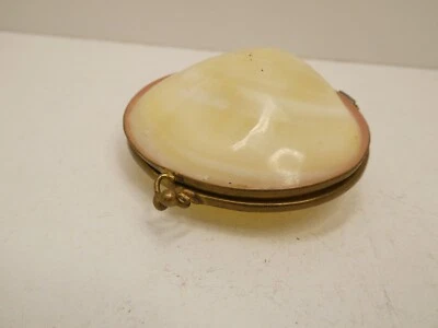 BISAGRA Y BROCHE DE MONTAJE DE LATÓN ESTUCHE PARA ESTAMPILLAS MONEDERO DAMAS CONCHA VINTAGE Foto 1 de 4