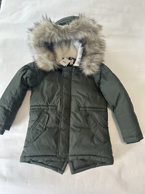 NWT Unisex / Crewcuts By JCrew / Winter Coat Fur Lined Hood, Size S - Image 1 of 4