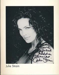 JULIE STRAIN - ORIGINAL AUTOGRAPHED GLAMOUR PHOTO - 8" X 10" - Picture 1 of 1