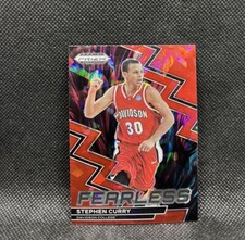 STEPHEN CURRY FEARLESS RED CRACKED ICE 2023-24 Panini Prizm Draft Picks RARE #17
