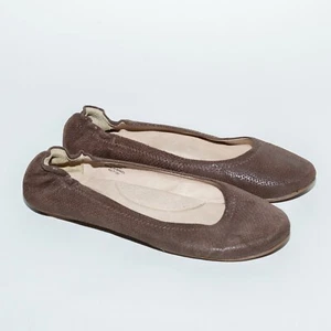 LL Bean Women's Ballet Brown Slip On Scrunch Back Causal Flats 71341 Sz 7 - Bild 1 von 6