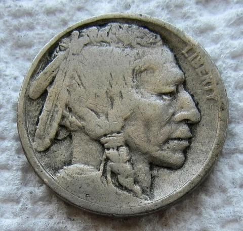 1913-D Type 2 Buffalo Nickel Rare Key Date Denver Mint Good / VG Weak Date Cover