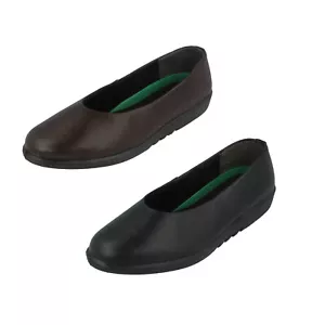 Piel señoras FREE STEP slip on shoes Style 219113 - Imagen 1 de 21