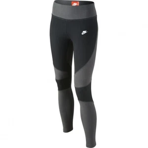 Nike Girls Tech Fleece Tights Black/Gray 679106 010 Size Small - Picture 1 of 4