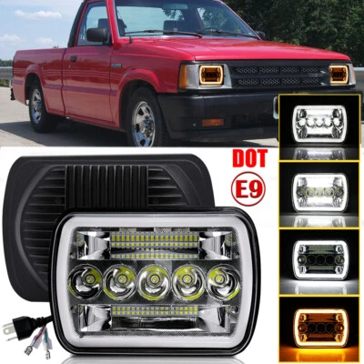 Faro LED Halo DOT H6014/H6052/H6054 negro para Mazda B2200 B2600 GLC 5x7 7X6 Foto 1 de 4