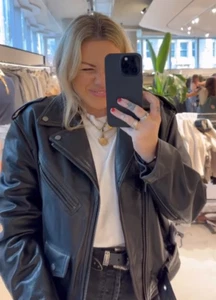 ZARA NEW LIMITED EDITION. BLACK STEVEN MEISEL LEATHER BIKER JACKET. 5479/303 - Picture 1 of 15