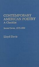 Lloyd Davis Contemporary American Poetry (Hardback)
