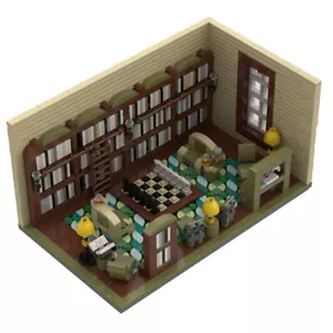 MOC-129589 Vintage Library in Victorian Style Building Toys Set 1145 Parts - Picture 1 of 1