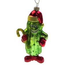 Accoutrements Santa Christmas Pickle Tree Ornament Novelty Fun Gag Gift Glass