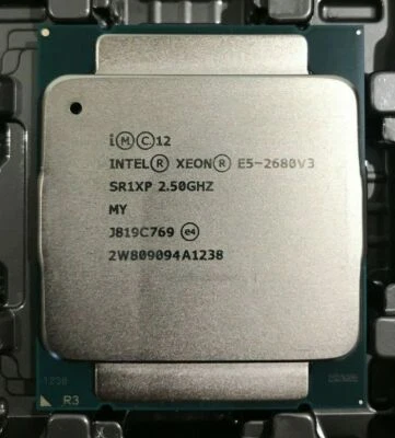 Intel Xeon E5-2680V3 CPU 12-Core 2.5GHz SR1XP 30MB 120W LGA 2011-3 Processor - Image 1 of 2