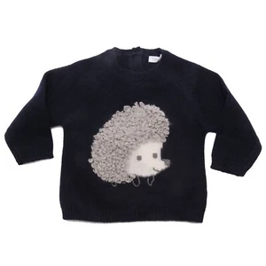 6636AC maglione bimbo boy IL GUFO blue wool sweater kid - Picture 1 of 4