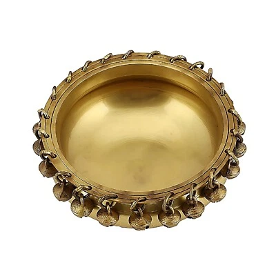 Handcrafted Brass Decorative Urli Bowl (Golden, 6 x 6 inch) - Image 1 of 3