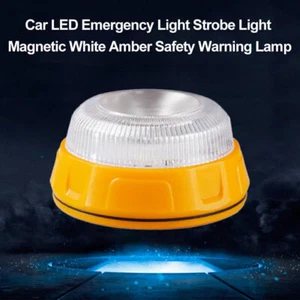 LED Rundumleuchte Warnleuchte Blinklicht Magnet Auto LKW KFZ akku betrieben - Bild 1 von 11